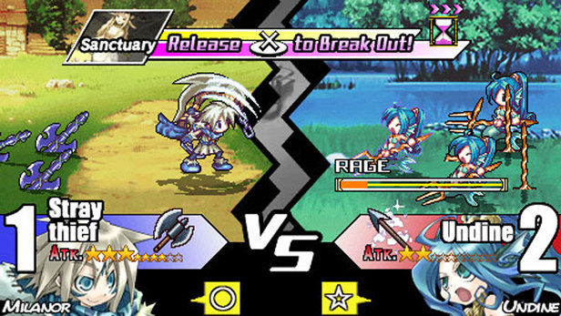 Yggdra Union Battle Screen