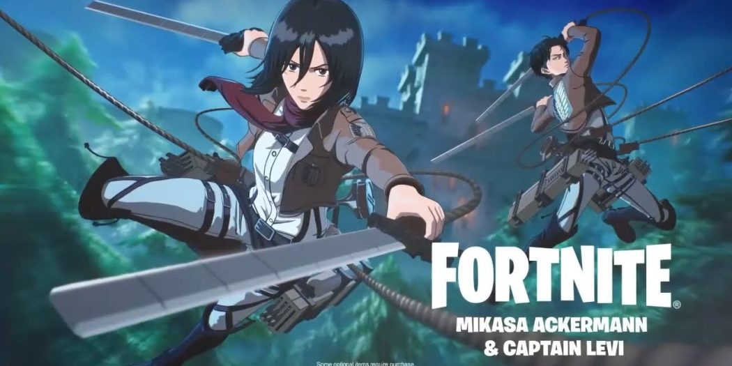 Fortnite Attack on Titan Mikasa and Levi Skin