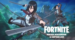 Fortnite Attack on Titan Mikasa and Levi Skin