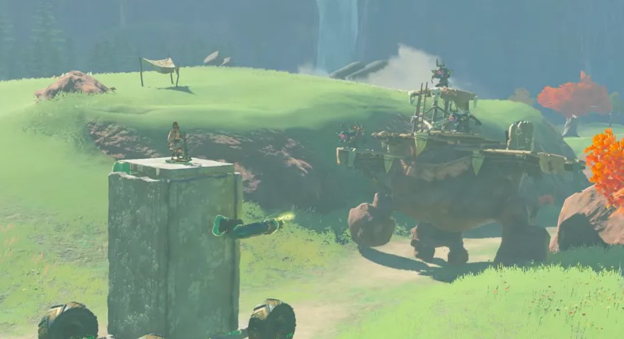 Link dengan Tank yang aneh