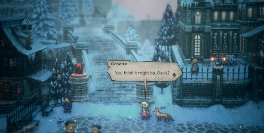 Octopath Traveler 2 Walkthrough Ochette Chapter 2 Glacis Route Town Phase