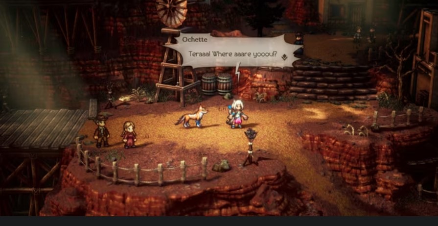 Octopath traveler 2 Walkthrough Ochette Chapter 2 Rute Tera, fase kota