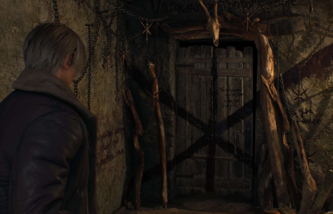 RE4 Remake Walkthrough Chapter 1 Door With Ornament