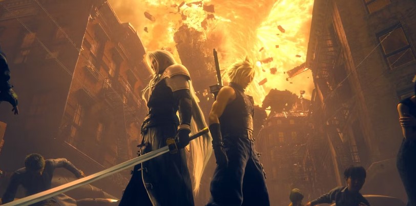 Final Fantasy 7 Sephiroth and Cloud