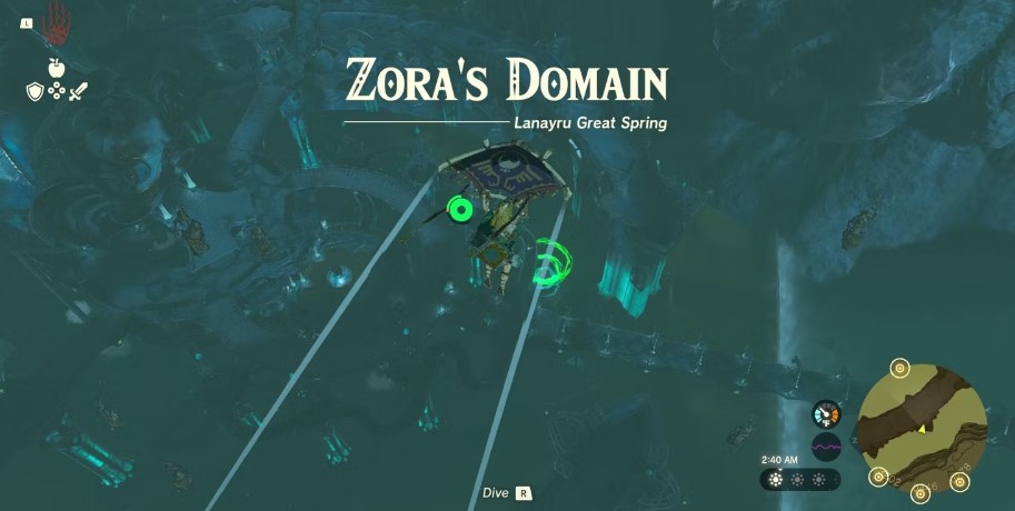 Walkthrough Sidon of the Zora - Zora Domain Location