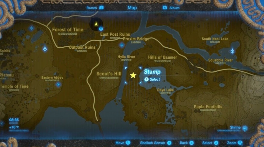 Zelda Breath of the West Necluda Location (Nintendo)