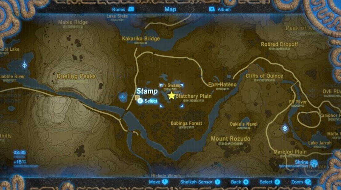 Zelda Breath of the Wild Blatchery Plain Location (Nintendo)