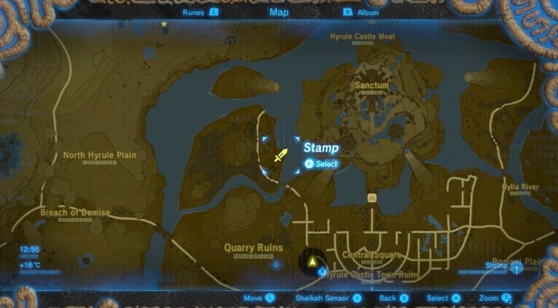 Zelda Breath of the Wild Hyrule Castle Location (Nintendo)