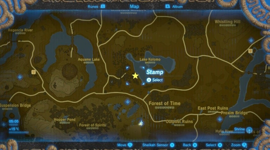 Zelda Breath of the Wild Lake Kolomo Location (Nintendo)