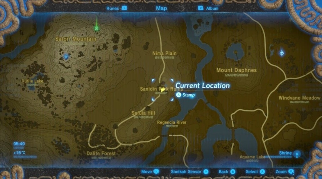 Zelda Breath of the Wild Sanidin Park Ruins Location (Nintendo)