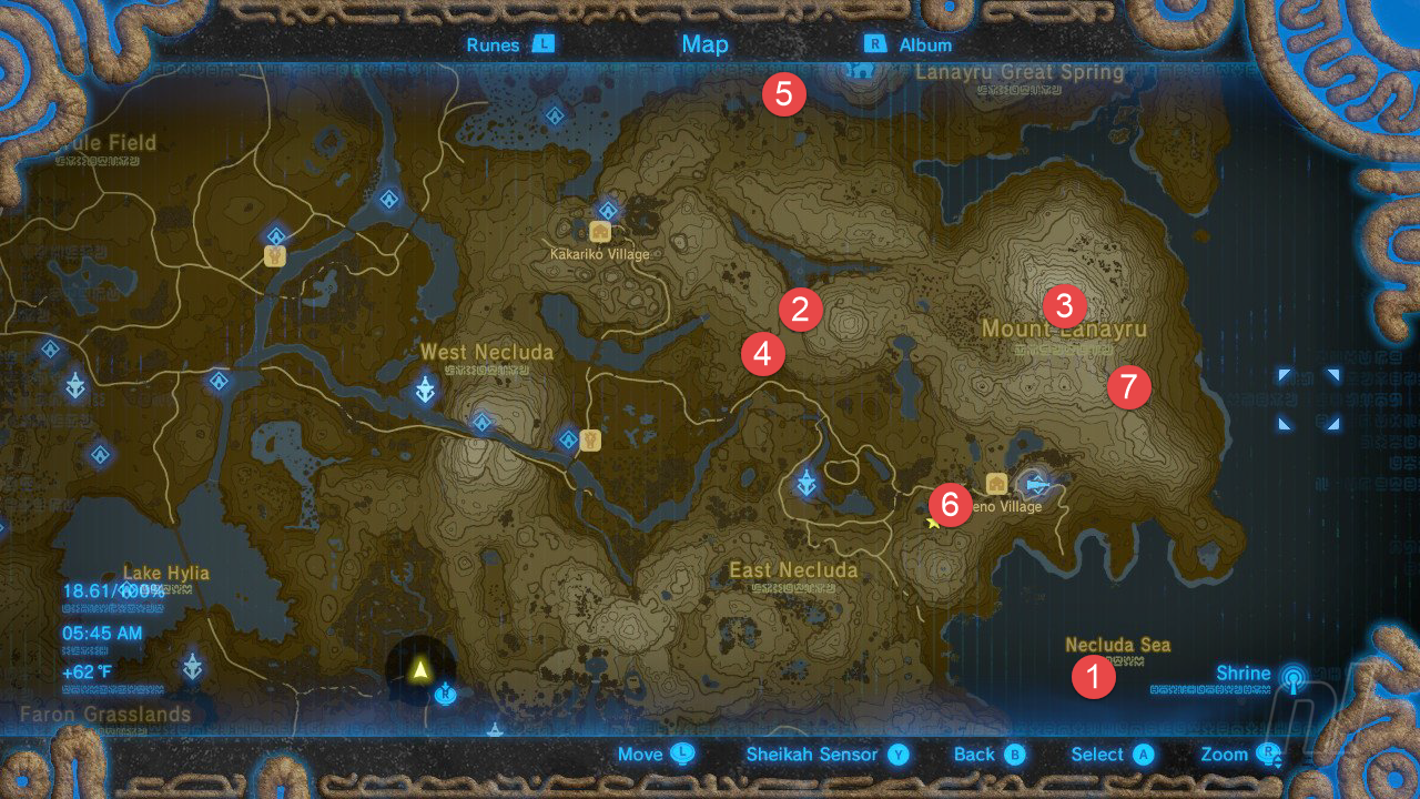 Breath of The Wild All Shrine Location - Hateno Village Tower Shrine Map (Nintendo)