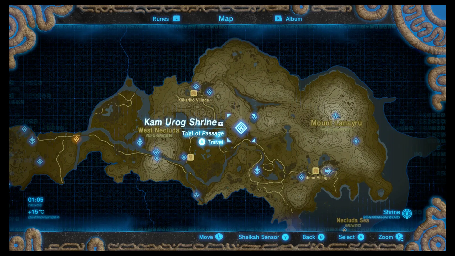 Kam Urog Shrine Location (Nintendo)