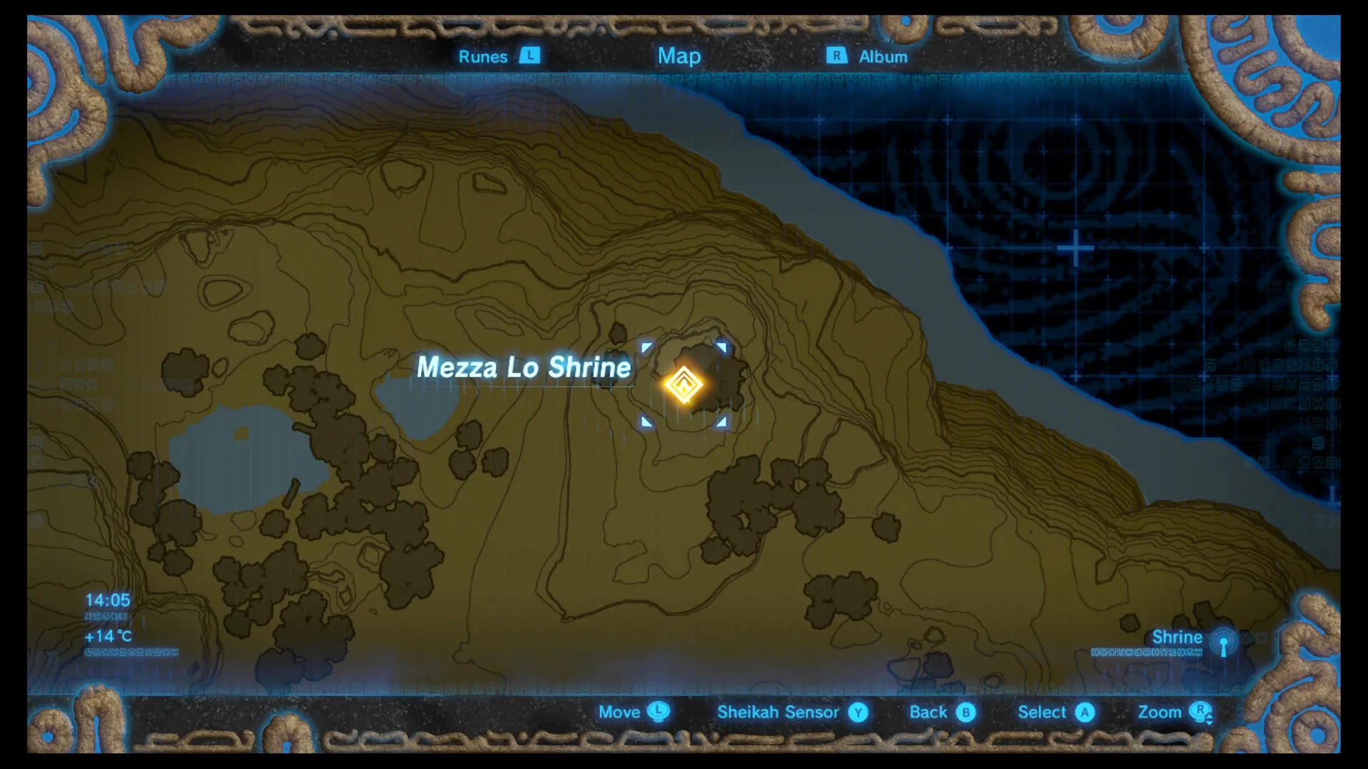 Mezza Lo Shrine Location (Nintendo)