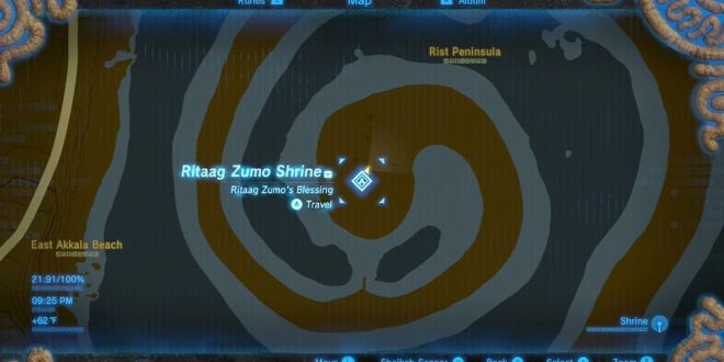 Ritaag Zumo shrine Maps - Zelda Breath of the Wild (Nintendo)