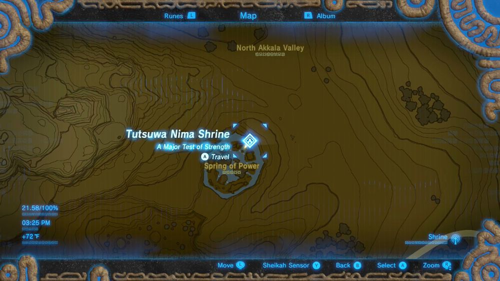 Tutsuwa Nima Shrine Guides Location - Breath of The Wild (Nintendo)