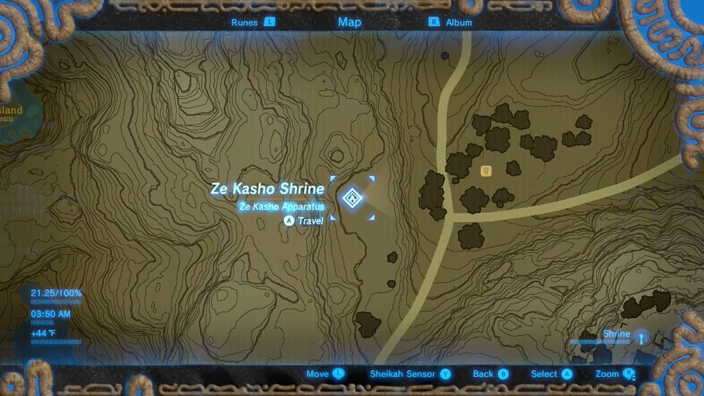 Ze Kasho Shrine Location (Nintendo)