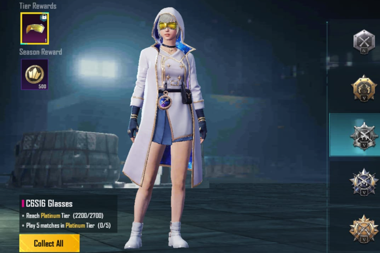 PUBG Mobile C6S16 Glasses(Level Infinite)